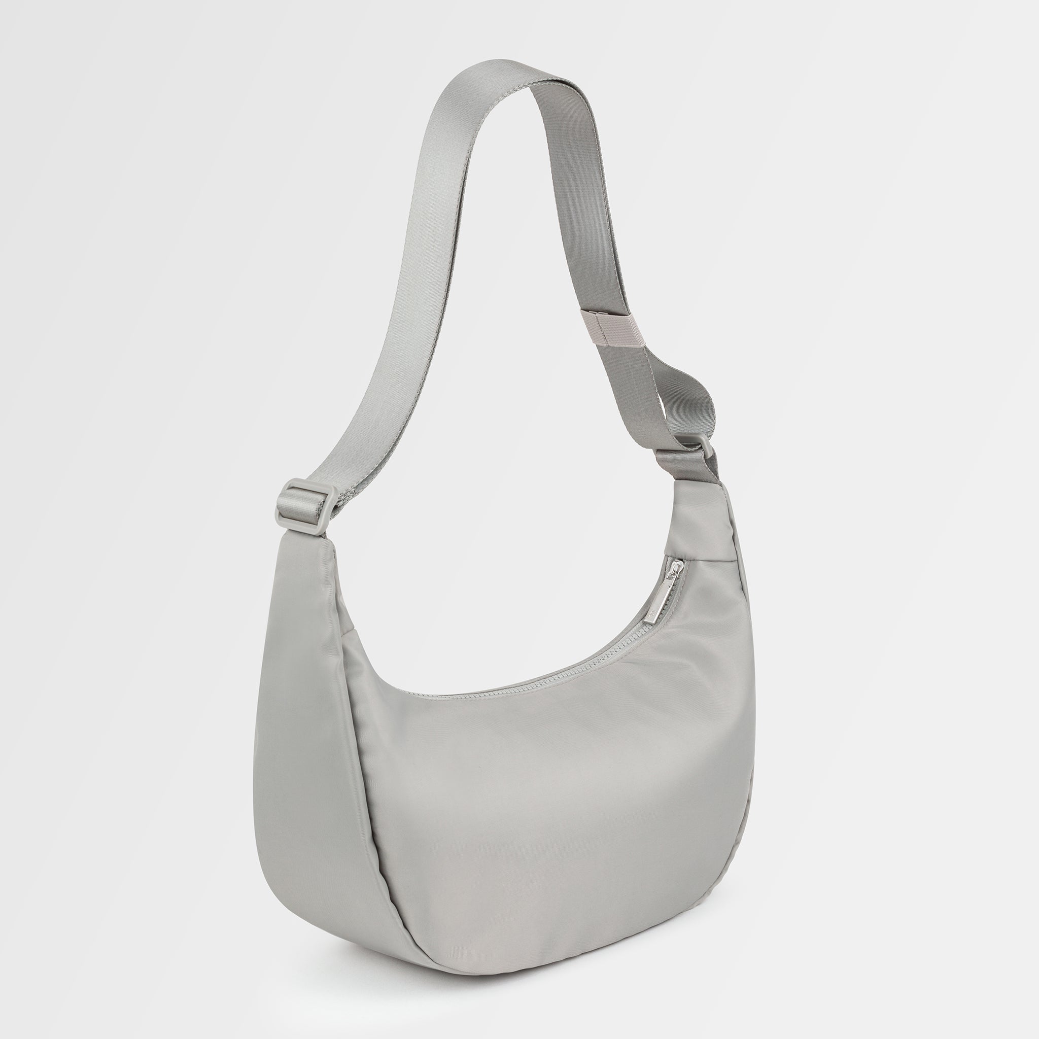 LUNA water-repellent crossbody bag with extra long strap in light
