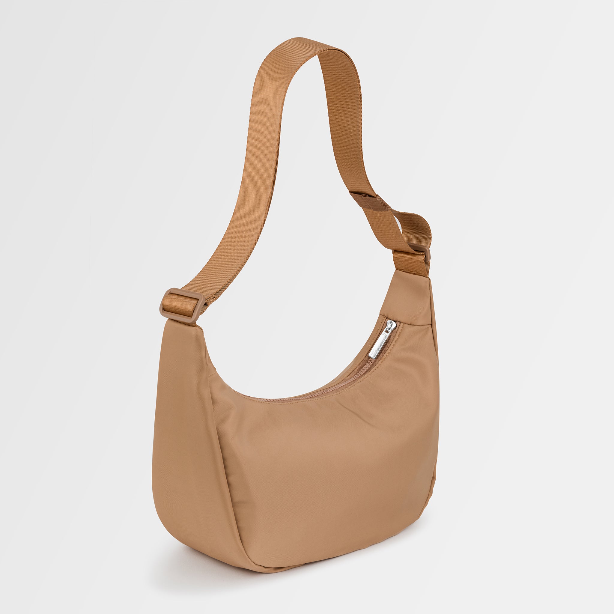 LUNA water-repellent crossbody bag with extra long strap in Bronze
