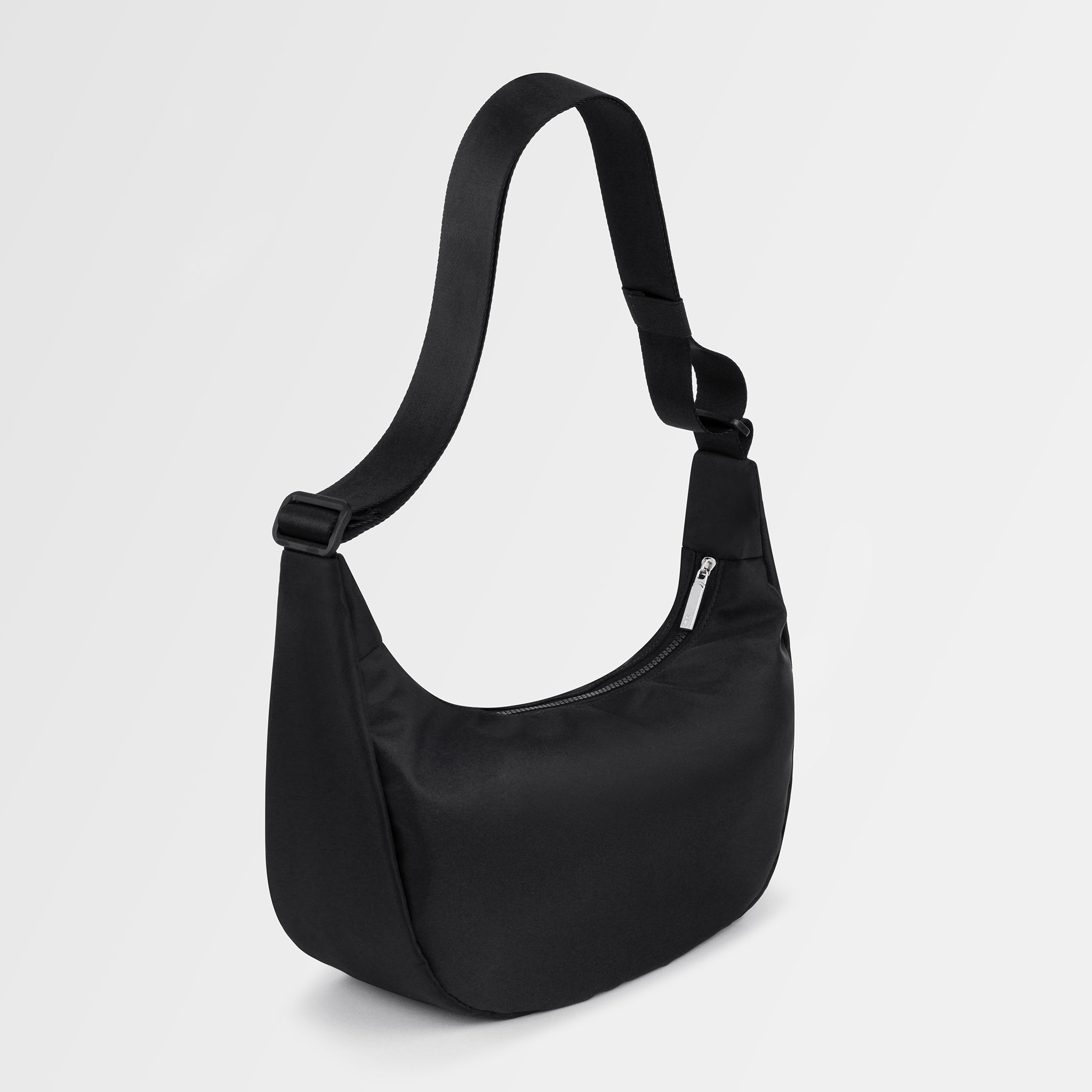 LUNA water-repellent crossbody bag with extra long strap in Black