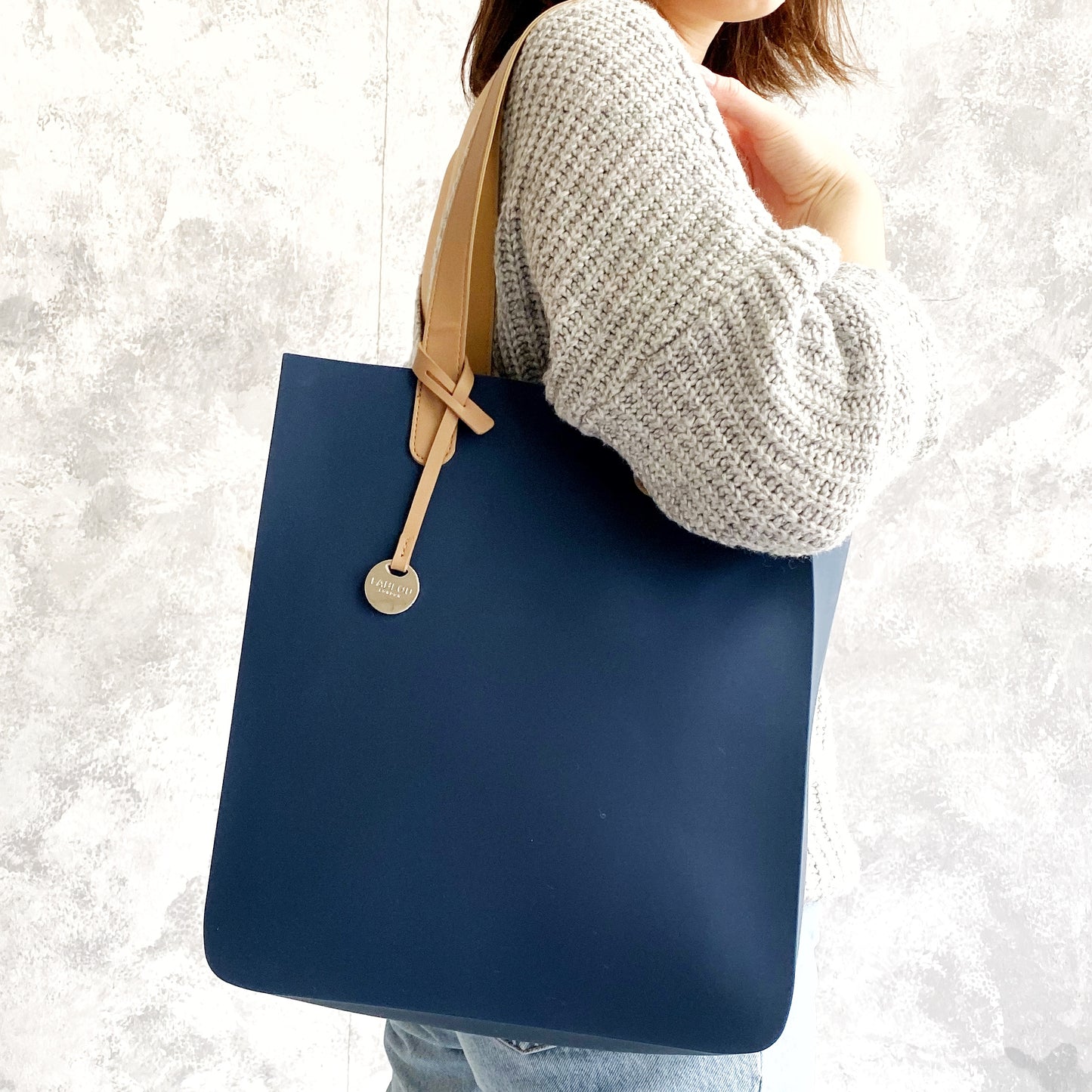 City silicone tote bag - Navy