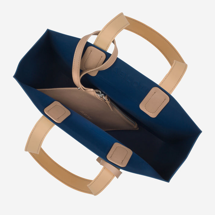 City silicone tote bag - Navy – FABLOU