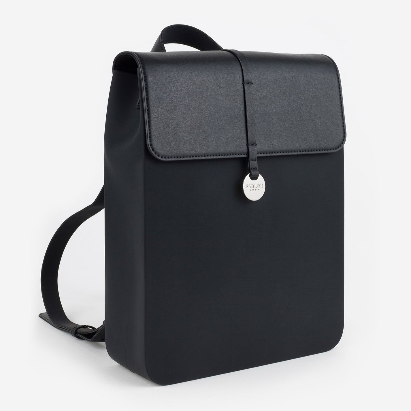 Cosmopolitan silicone backpack - Black – FABLOU